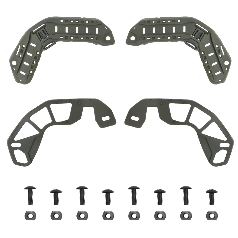 fast high-cut tactical helmet rail upgrade kit Nylon material surgical thread mask card hole - ortacical