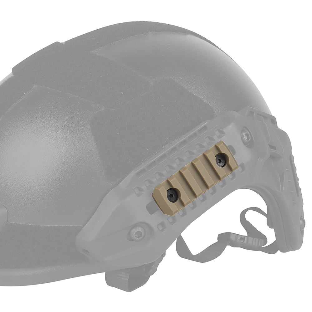 The MK helmet single-track nylon material is compatible with the M-LOCK track picardini - ortacical