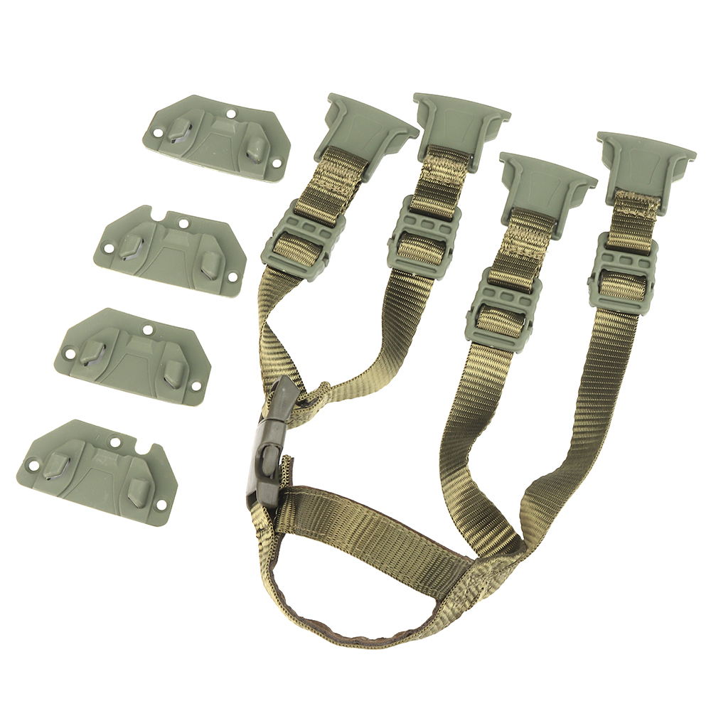 The tactical MK helmet has a nylon strap that is sturdy and durable - ortacical