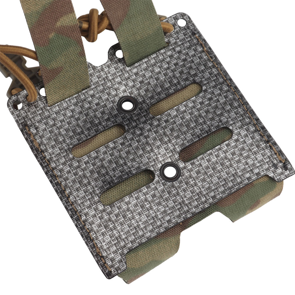 Pharaoh Replica Double 9MM magazine bag with fixed elastic rope tegris plate MOLLE - ortacical