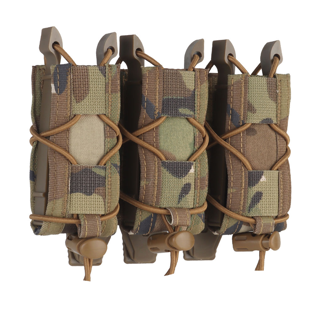 Tiger Short Camouflage CP triple quick-pull magazine bag FOR 9mm/45acp molle system - ortacical