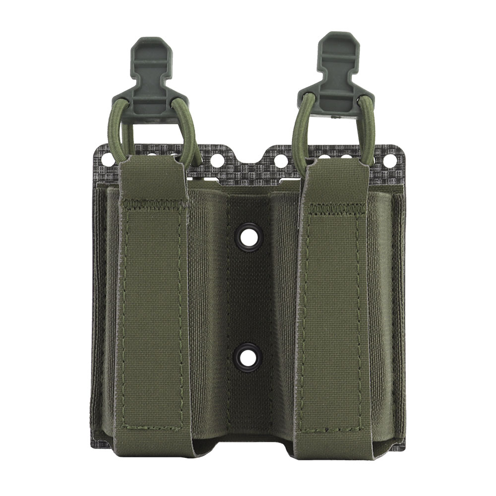 Pharaoh Replica Double 9MM magazine bag with fixed elastic rope tegris plate MOLLE - ortacical