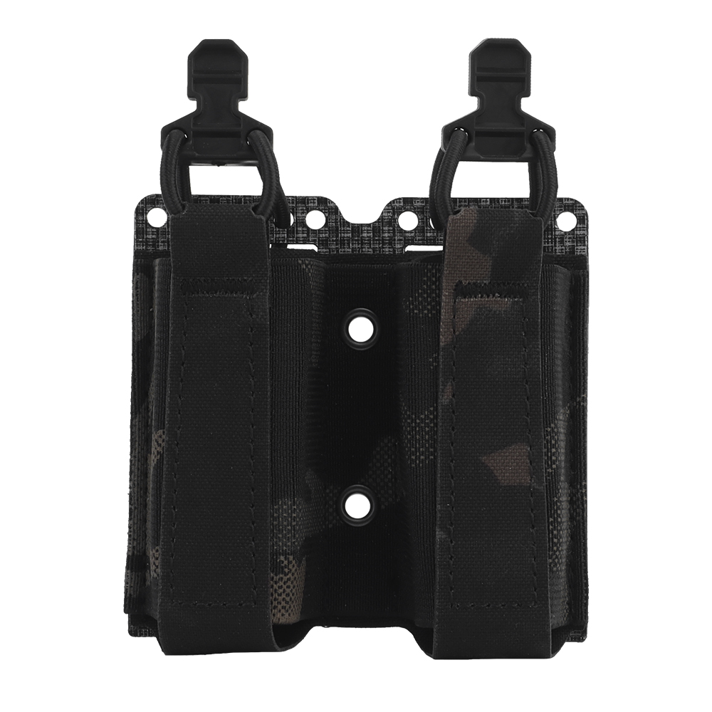 Pharaoh Replica Double 9MM magazine bag with fixed elastic rope tegris plate MOLLE - ortacical