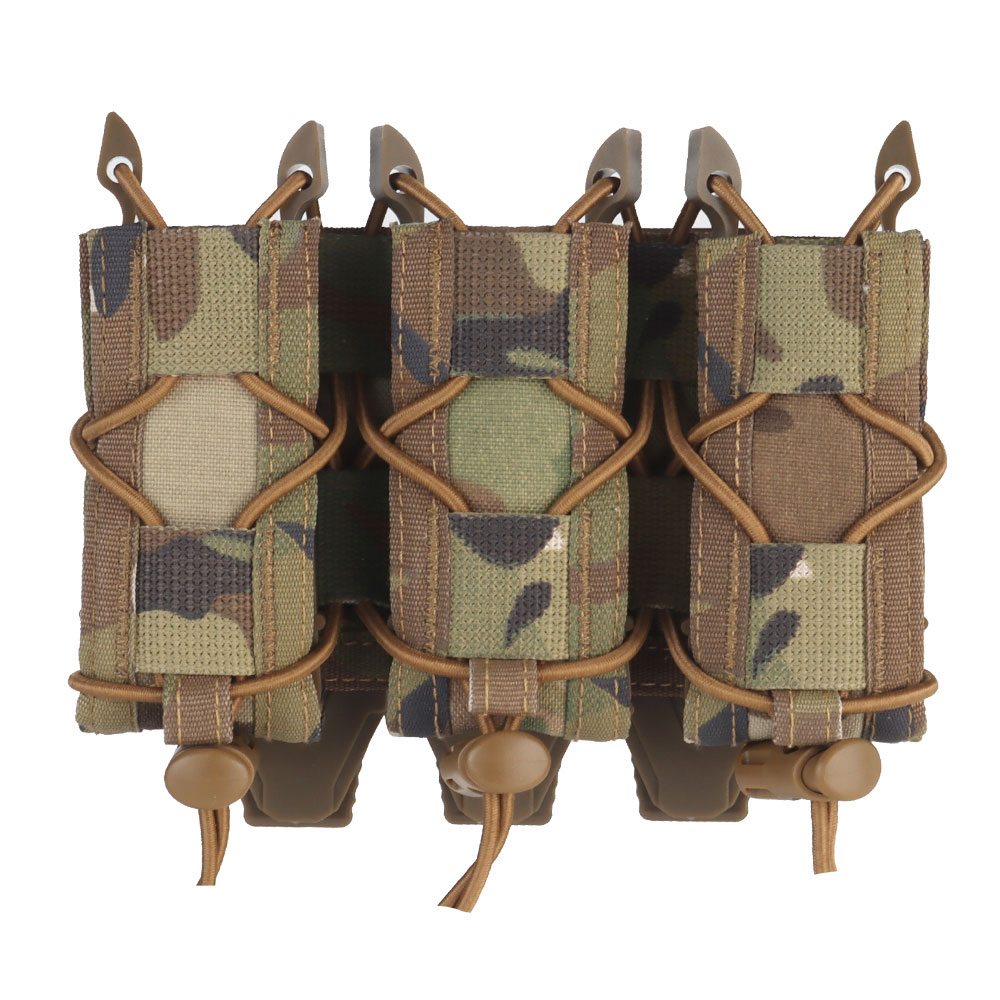 Tiger Short Camouflage CP triple quick-pull magazine bag FOR 9mm/45acp molle system - ortacical