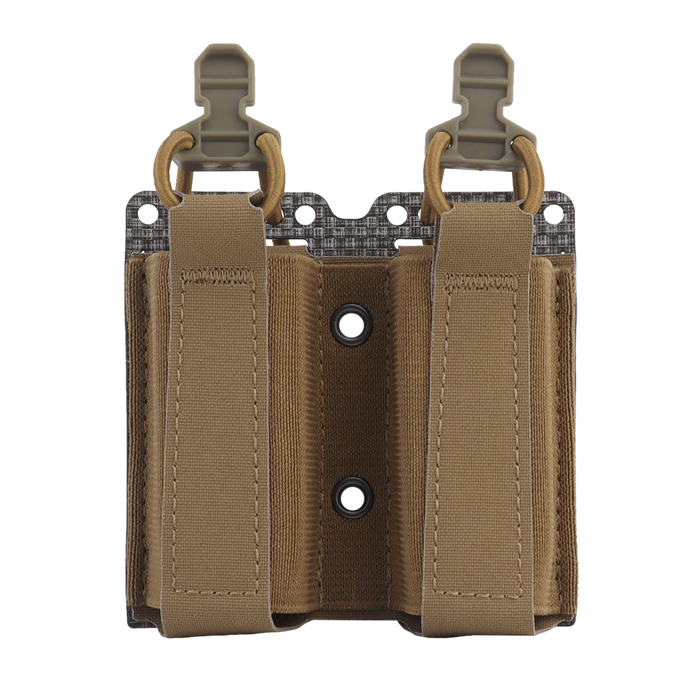 Pharaoh Replica Double 9MM magazine bag with fixed elastic rope tegris plate MOLLE - ortacical