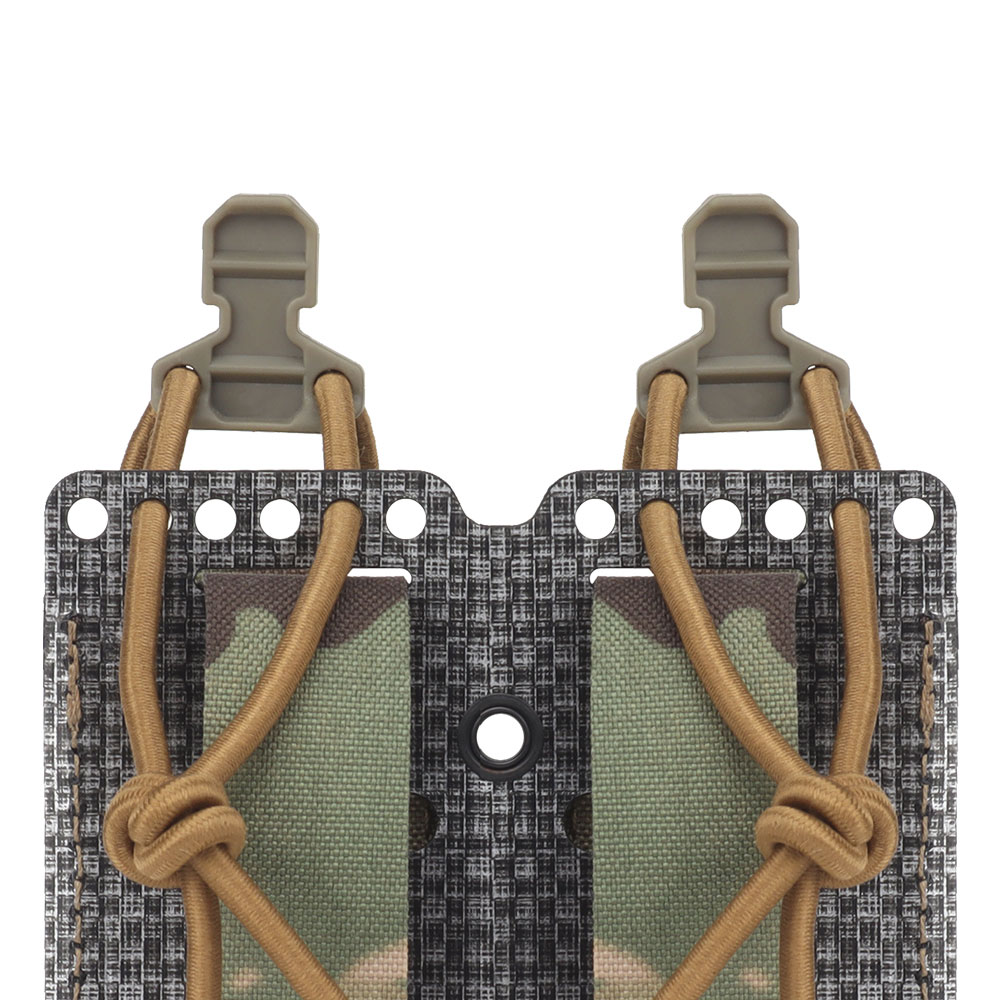 Pharaoh Replica Double 9MM magazine bag with fixed elastic rope tegris plate MOLLE - ortacical
