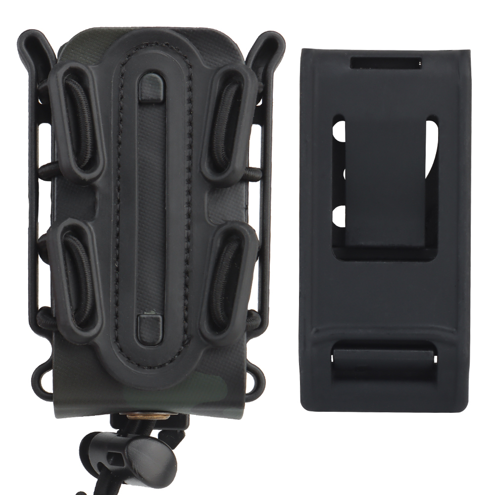 The Tmini Scorpion-style soft shell quick-pull 9mm MOLLE clip box is compatible with two sets of back clip systems and can be interchanged - ortacical