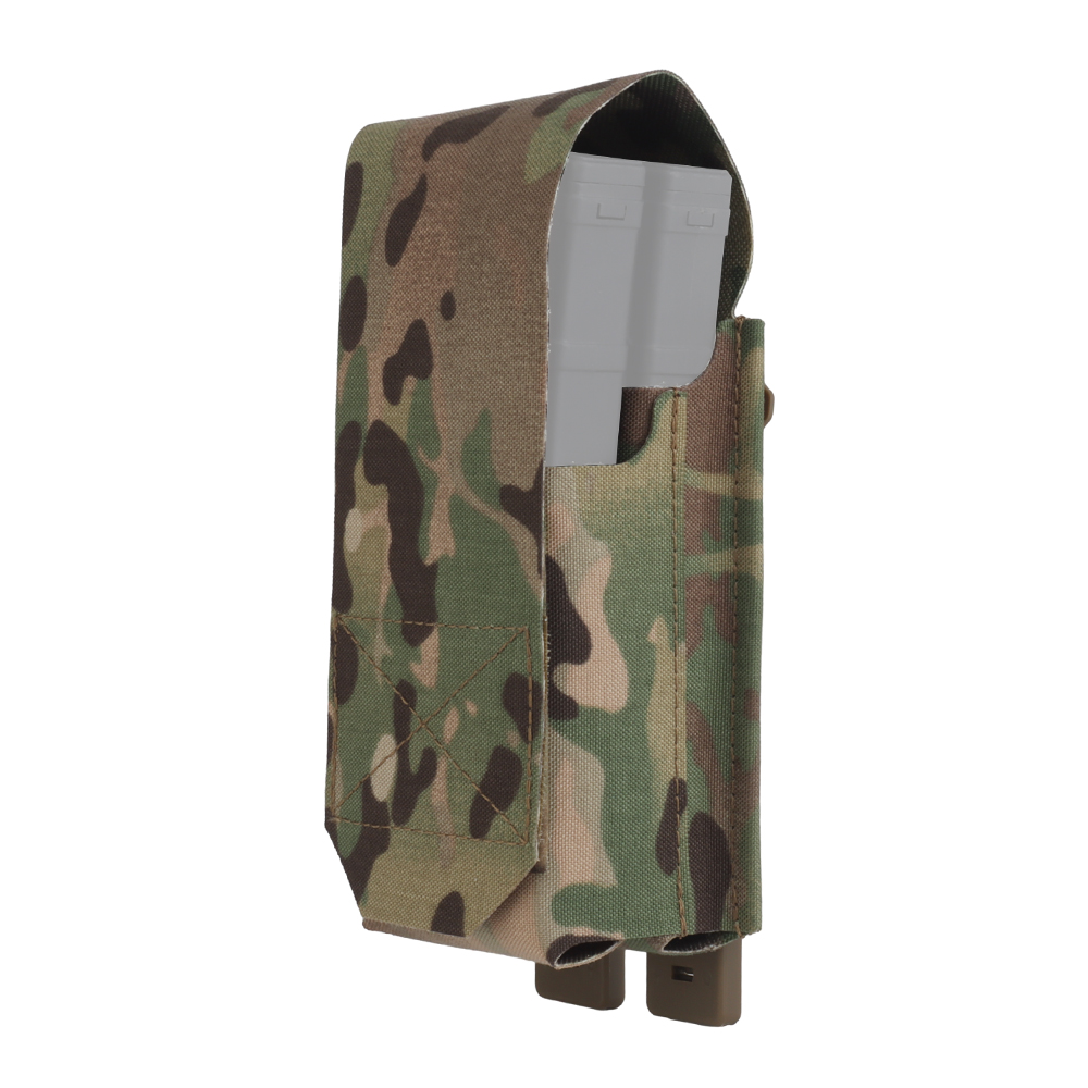 The flip cover double 5.56 comes with a MOLLE plug for attaching tactical equipment and storing it - ortacical