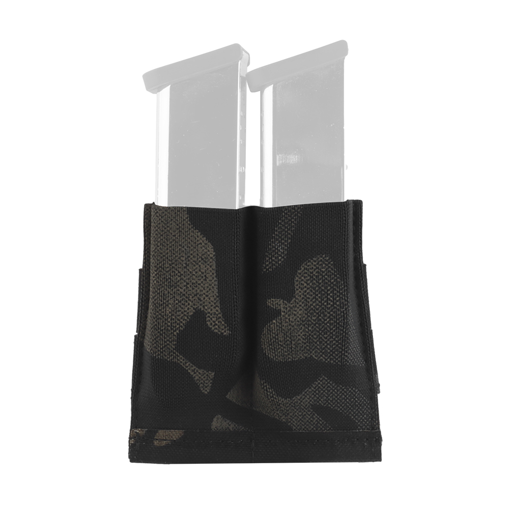 Lightweight elastic double-link small functional bag 9mm tactical molle hanging multi-functional storage bag - ortacical