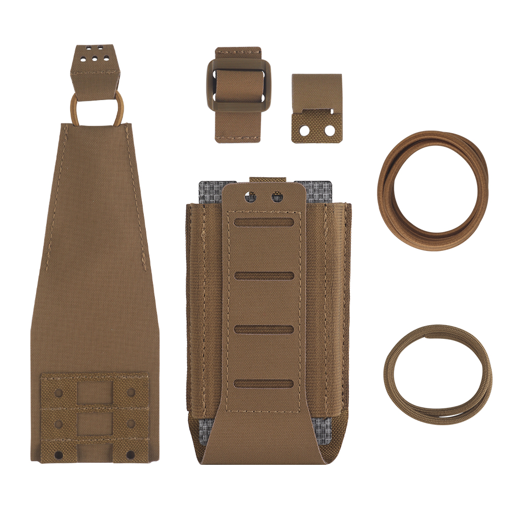 Single-link multi-functional 5.56 magazine bag with replaceable cover and elastic rope handle - ortacical