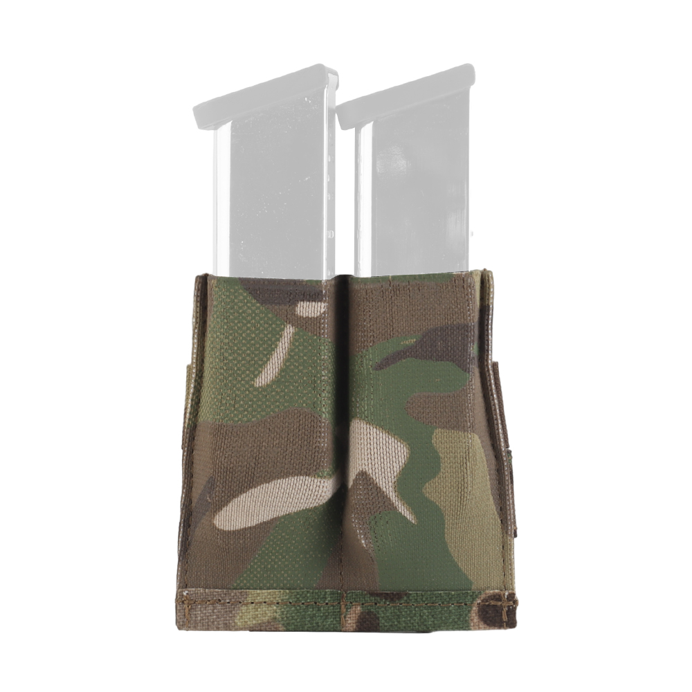 Lightweight elastic double-link small functional bag 9mm tactical molle hanging multi-functional storage bag - ortacical