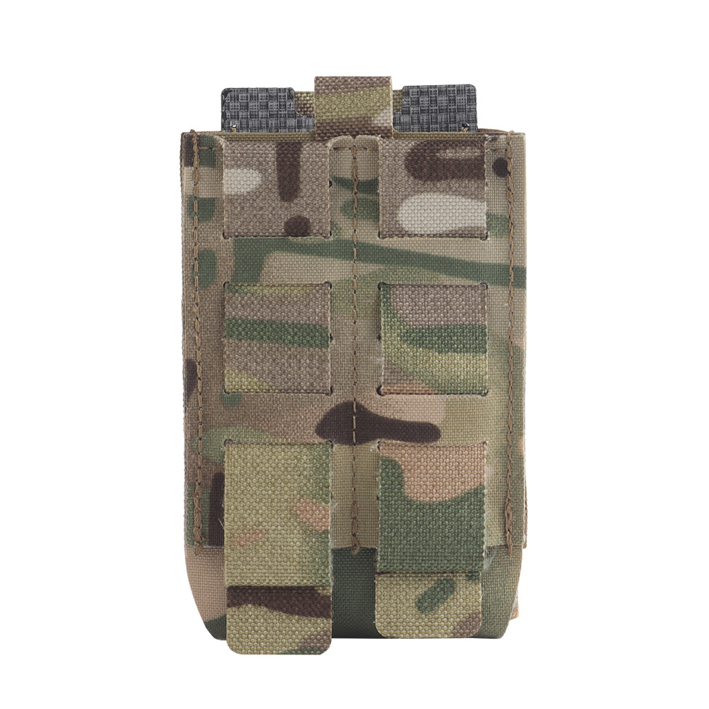 Single-link multi-functional 5.56 magazine bag with replaceable cover and elastic rope handle - ortacical
