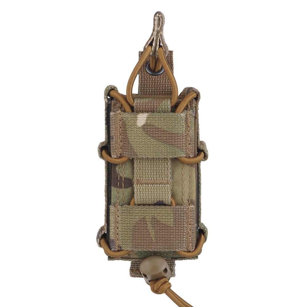Tactical magazine bag elastic fixed pull rope Molle hanging bottom lock buckle - ortacical
