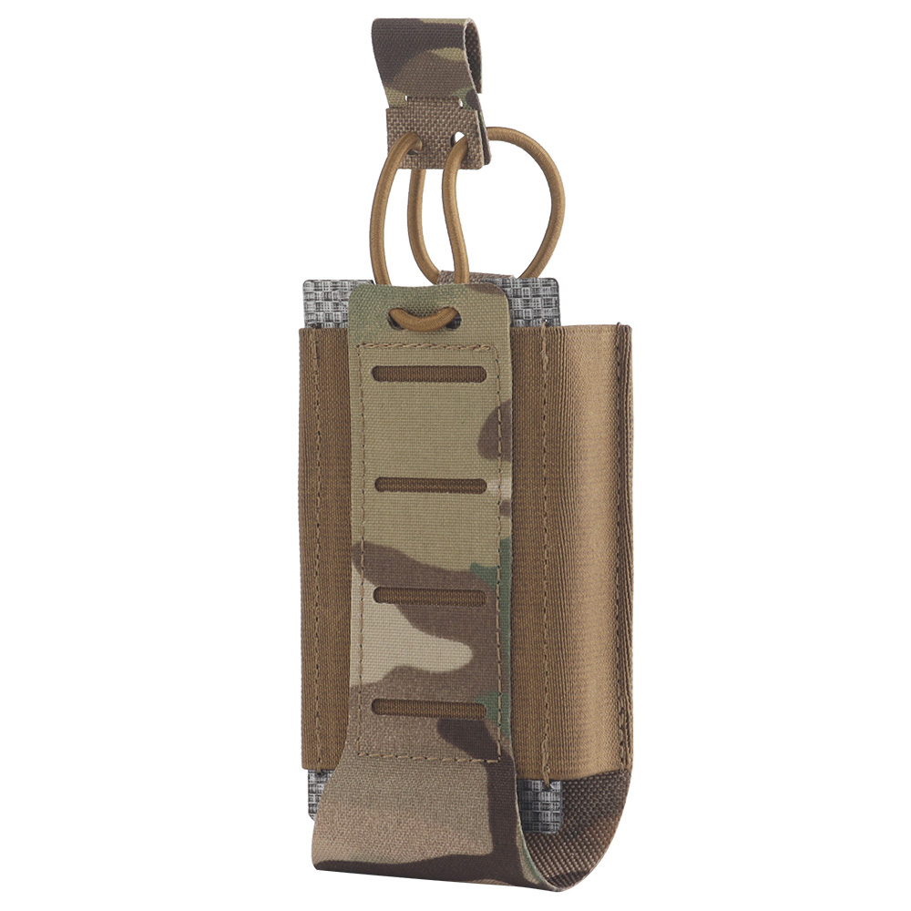 Single-link multi-functional 5.56 magazine bag with replaceable cover and elastic rope handle - ortacical