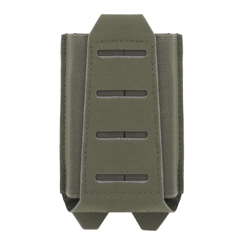 Laser cutting of the elastic fabric surface on both sides of the MOLLE overload on the back of the ARC V2 magazine bag - ortacical