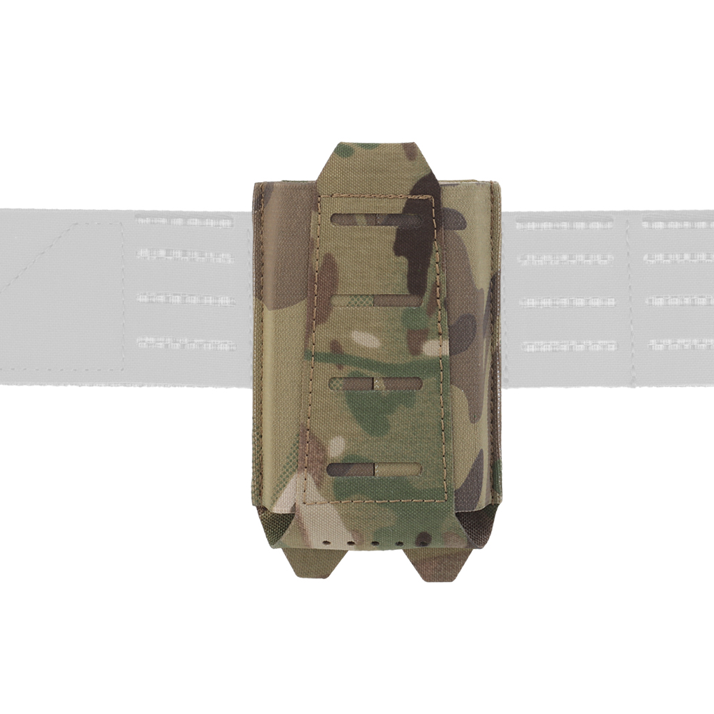 Laser cutting of the elastic fabric surface on both sides of the MOLLE overload on the back of the ARC V2 magazine bag - ortacical