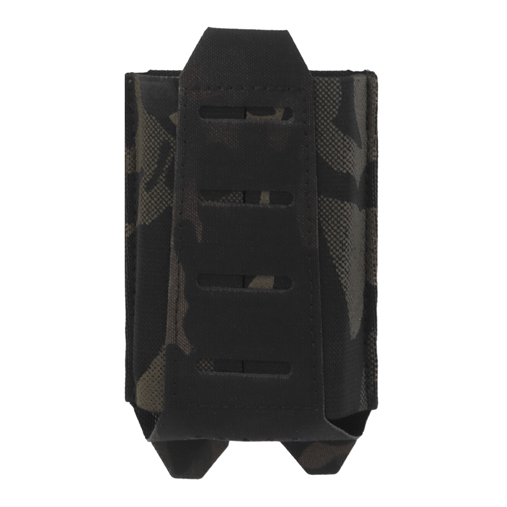 Laser cutting of the elastic fabric surface on both sides of the MOLLE overload on the back of the ARC V2 magazine bag - ortacical