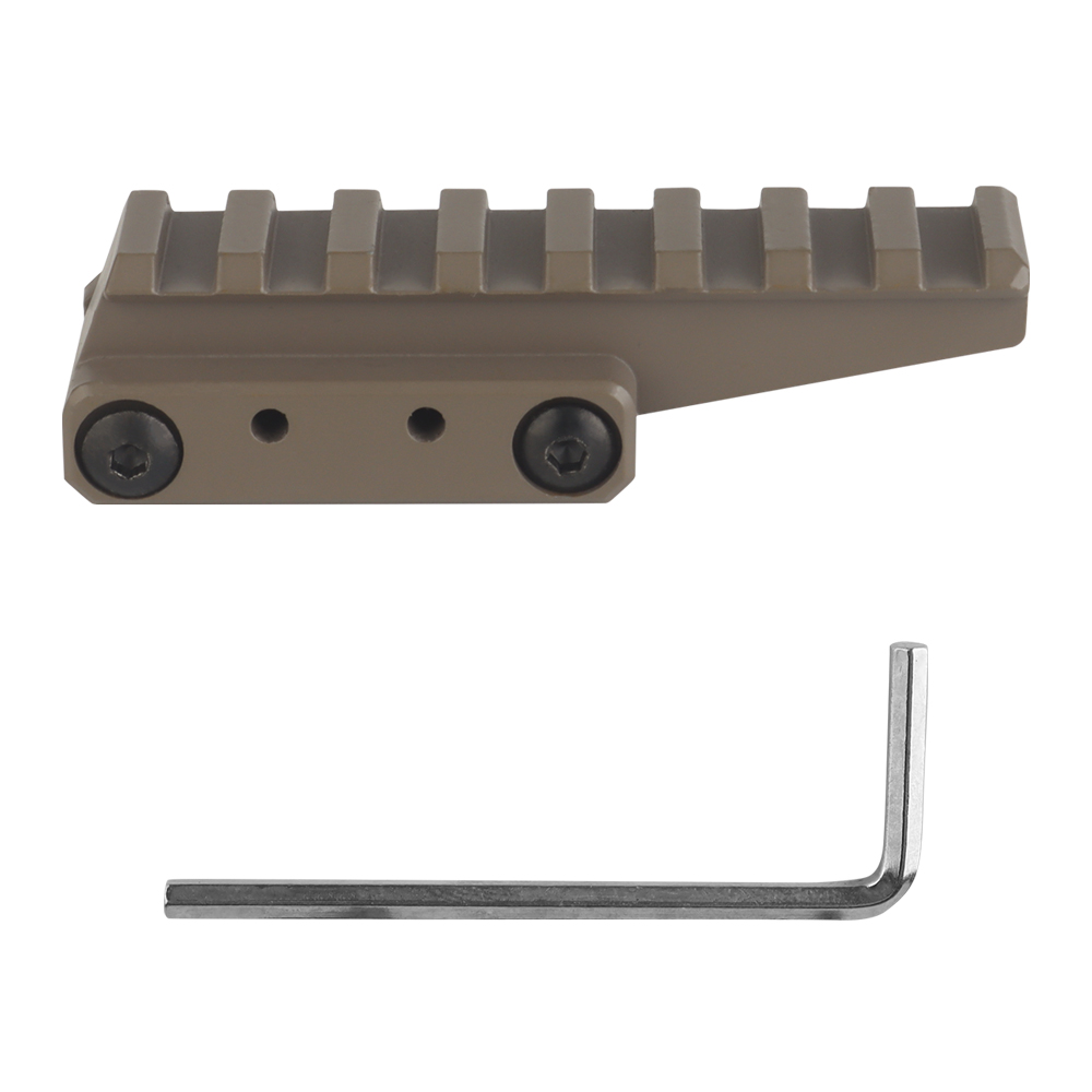 UN height-increasing bracket base, Picatini guide rail, alloy guide rail adapter - ortacical