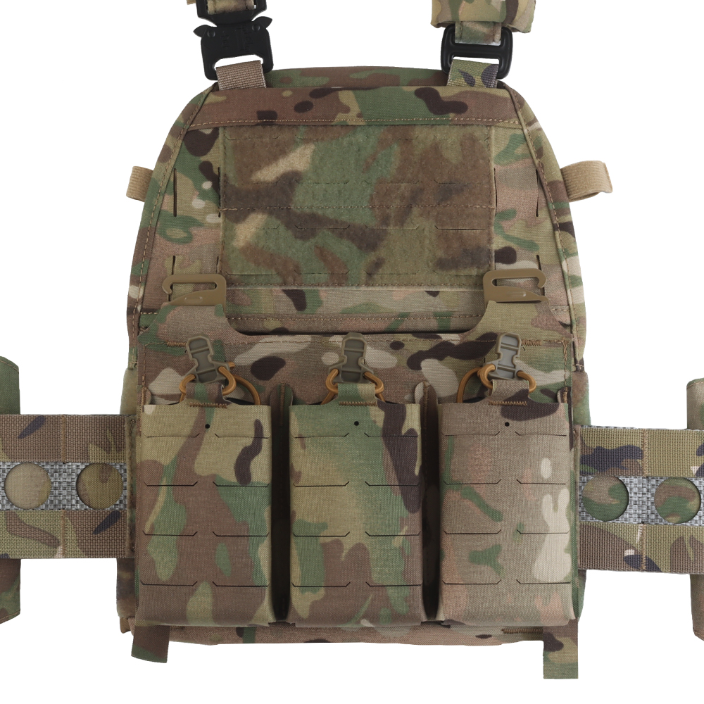 The V5 PC quick-release tactical vest is equipped with a multi-functional MOLLE back zipper system - ortacical