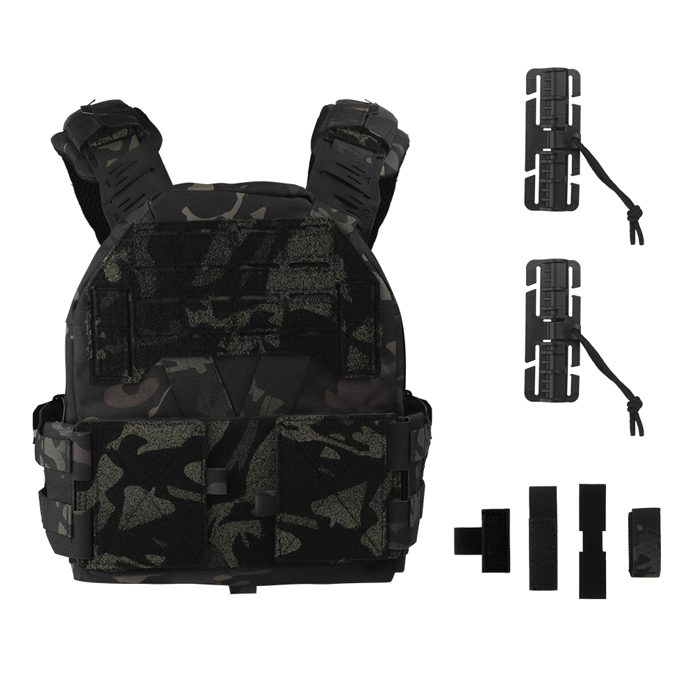 KZ tactical vest with quick-release design, adjustable scale shoulders, MOLLE system protective vest - ortacical