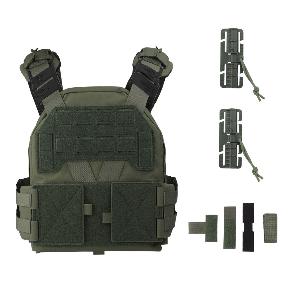 KZ tactical vest with quick-release design, adjustable scale shoulders, MOLLE system protective vest - ortacical