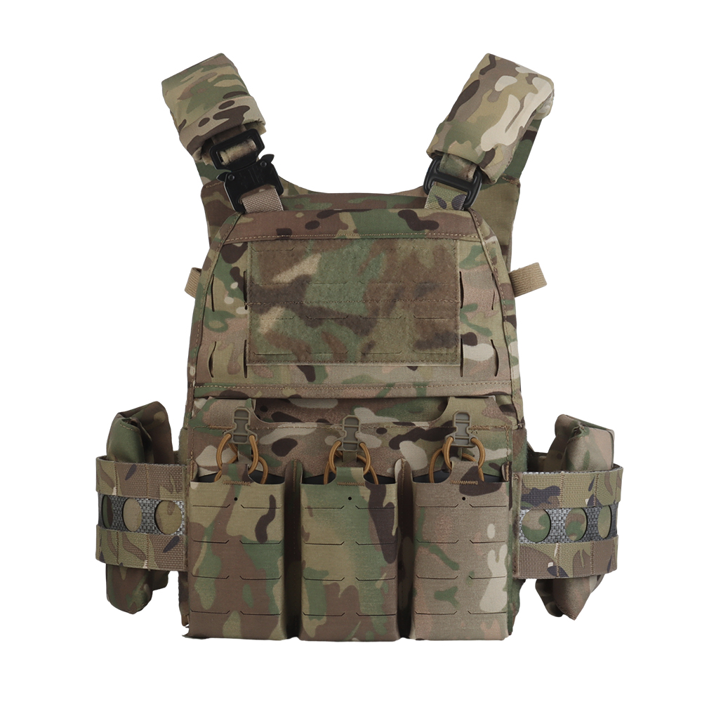 The V5 PC quick-release tactical vest is equipped with a multi-functional MOLLE back zipper system - ortacical