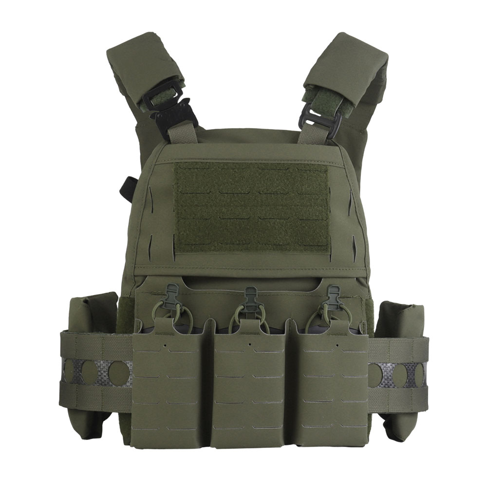 The V5 PC quick-release tactical vest is equipped with a multi-functional MOLLE back zipper system - ortacical