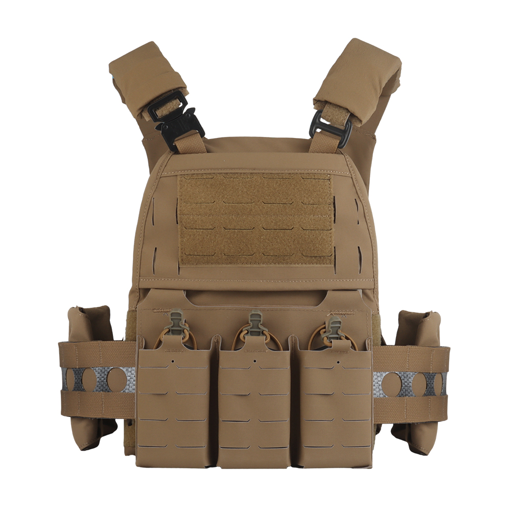 The V5 PC quick-release tactical vest is equipped with a multi-functional MOLLE back zipper system - ortacical