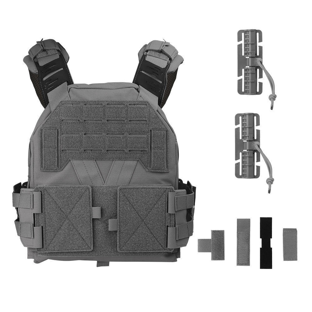 KZ tactical vest with quick-release design, adjustable scale shoulders, MOLLE system protective vest - ortacical