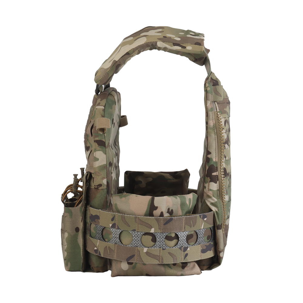 The V5 PC quick-release tactical vest is equipped with a multi-functional MOLLE back zipper system - ortacical
