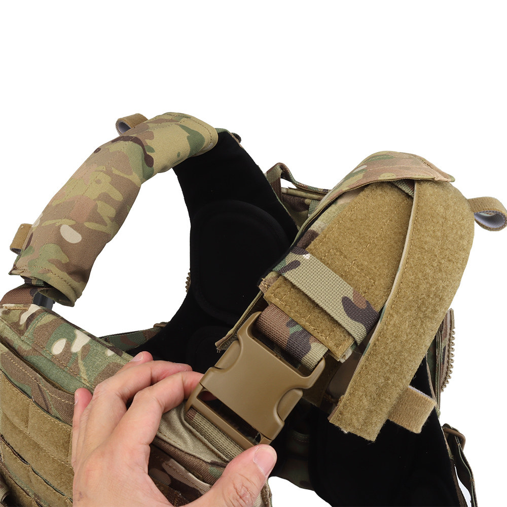 The AVS MBAV trapezoidal plate bag quick-release tactical vest is compatible with SAPI MBAV bulletproof plate soft lining - ortacical