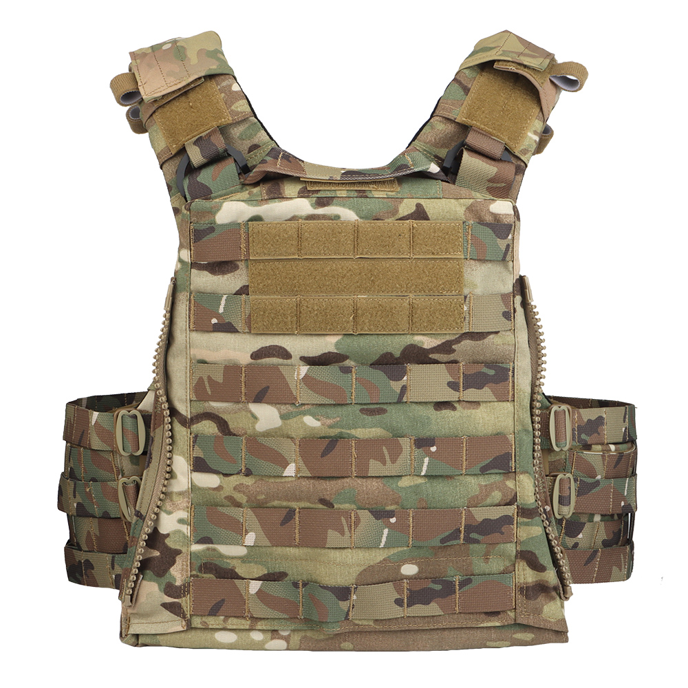 The AVS MBAV trapezoidal plate bag quick-release tactical vest is compatible with SAPI MBAV bulletproof plate soft lining - ortacical