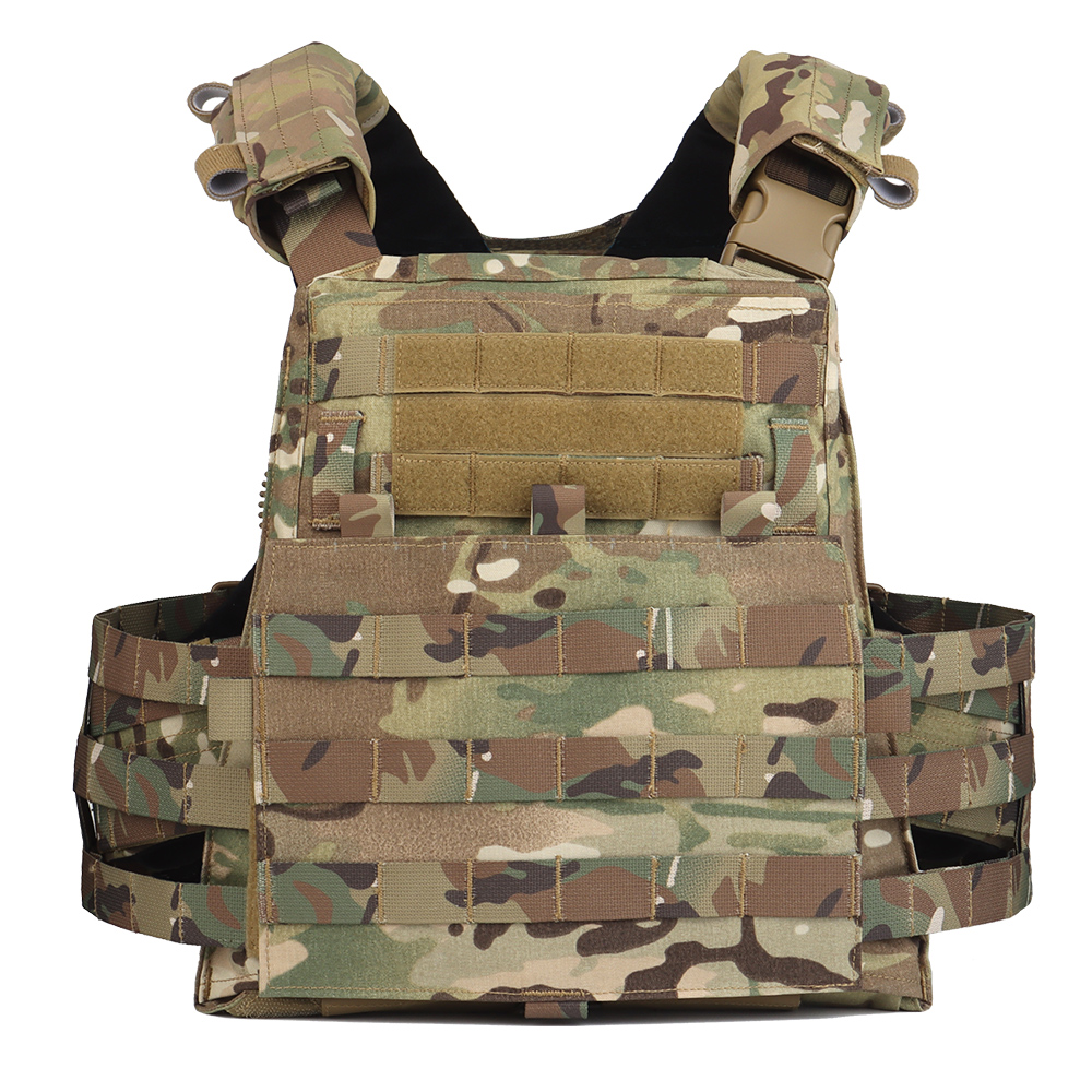 The AVS MBAV trapezoidal plate bag quick-release tactical vest is compatible with SAPI MBAV bulletproof plate soft lining - ortacical