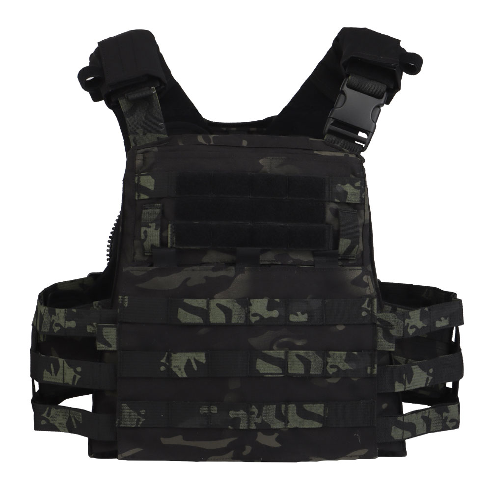 The AVS MBAV trapezoidal plate bag quick-release tactical vest is compatible with SAPI MBAV bulletproof plate soft lining - ortacical