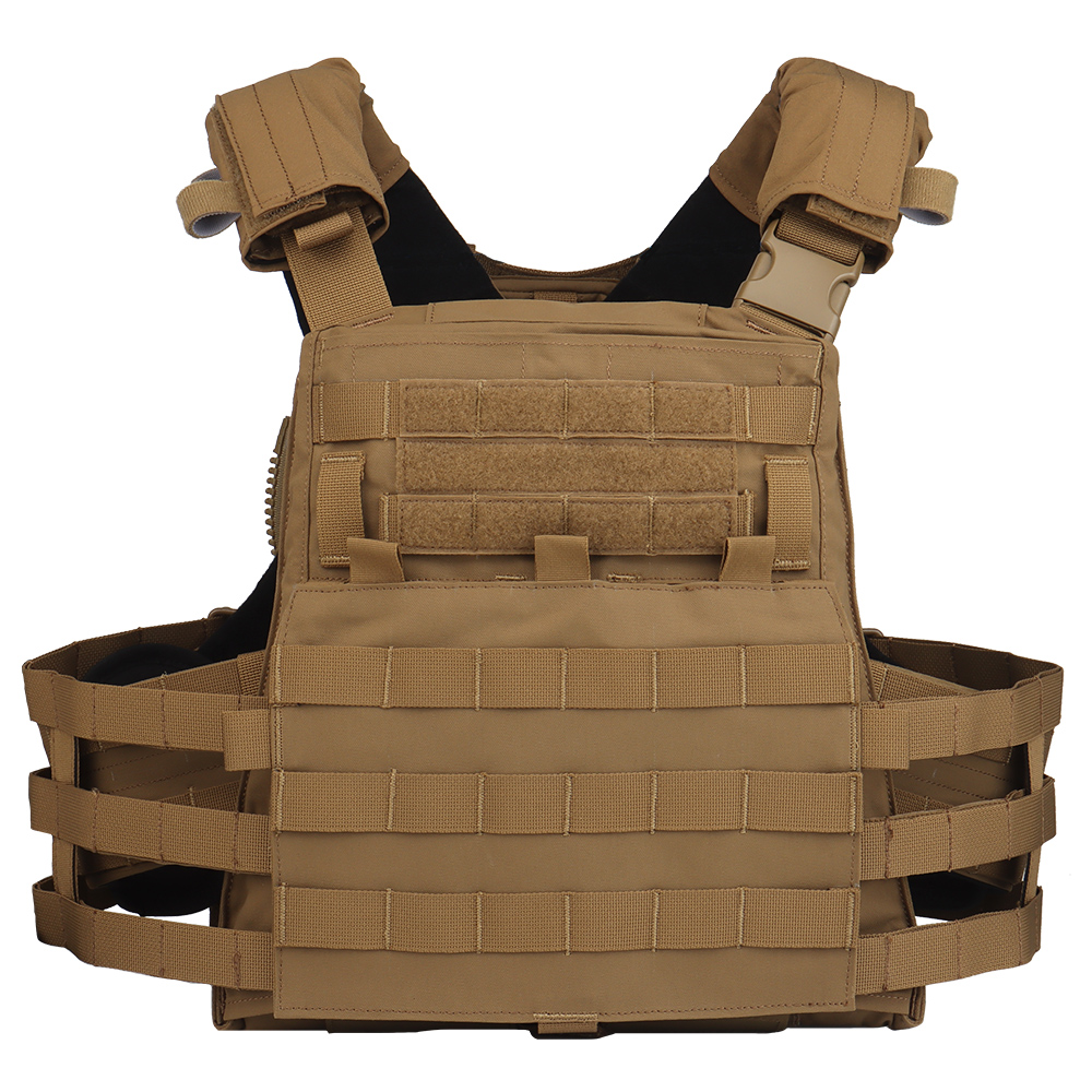 The AVS MBAV trapezoidal plate bag quick-release tactical vest is compatible with SAPI MBAV bulletproof plate soft lining - ortacical