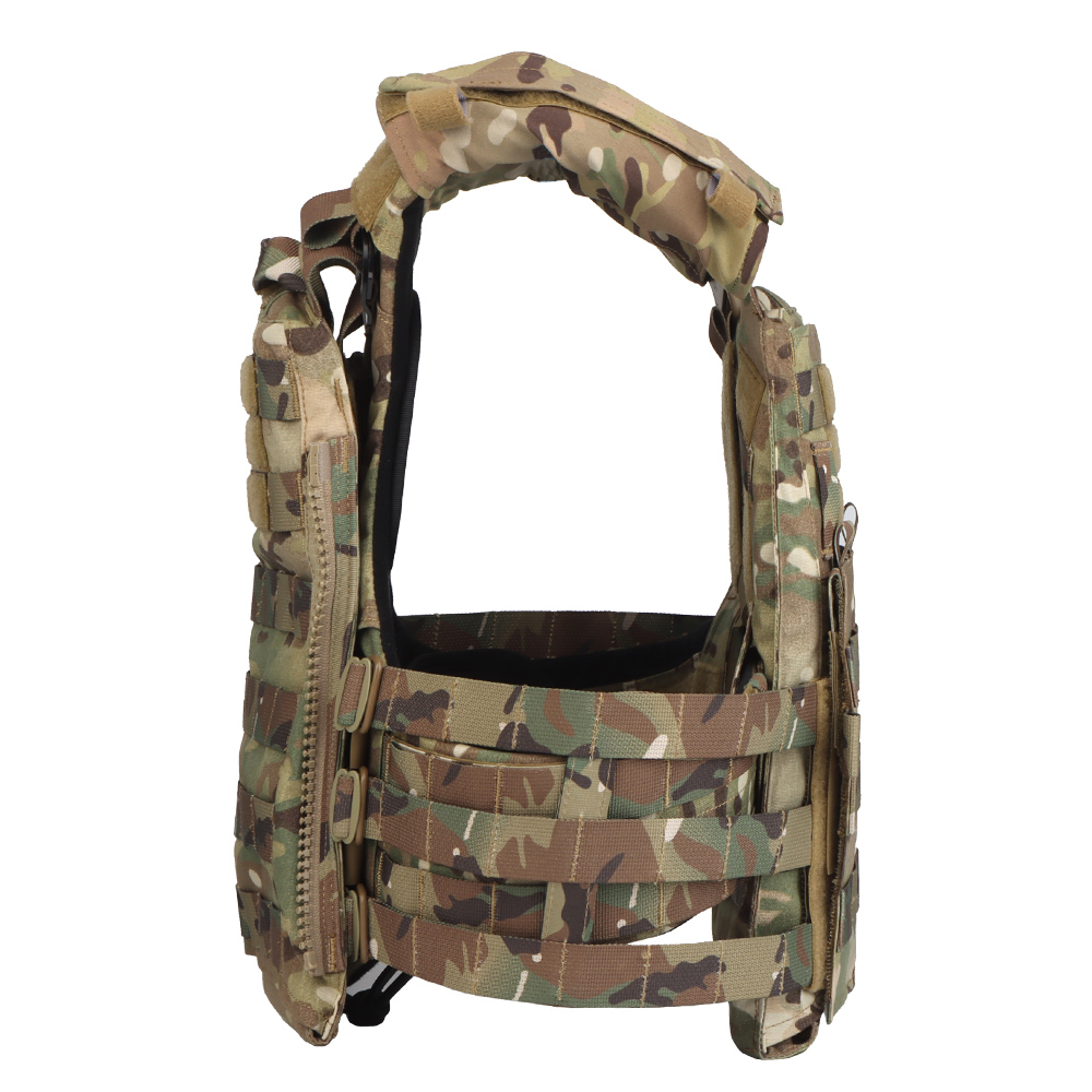 The AVS MBAV trapezoidal plate bag quick-release tactical vest is compatible with SAPI MBAV bulletproof plate soft lining - ortacical