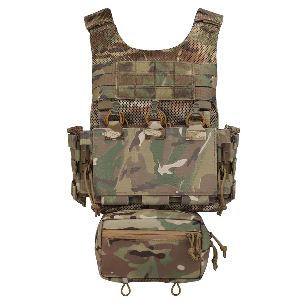 The inner storage bag of the LV-119 tactical vest (Waterline version) has an external latch and a back extension zipper - ortacical