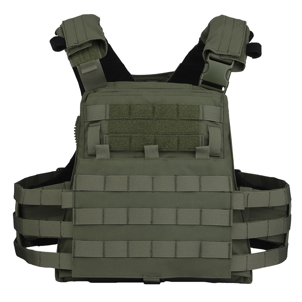 The AVS MBAV trapezoidal plate bag quick-release tactical vest is compatible with SAPI MBAV bulletproof plate soft lining - ortacical