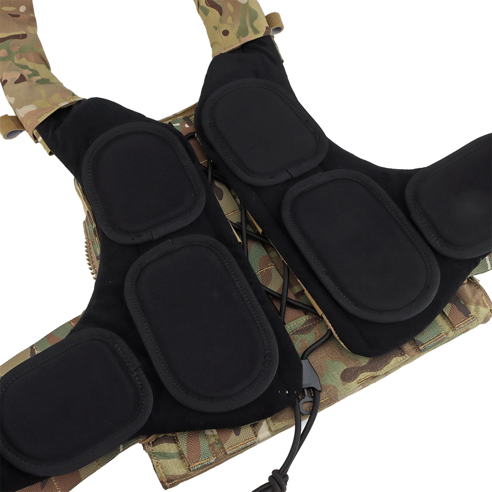 The AVS MBAV trapezoidal plate bag quick-release tactical vest is compatible with SAPI MBAV bulletproof plate soft lining - ortacical