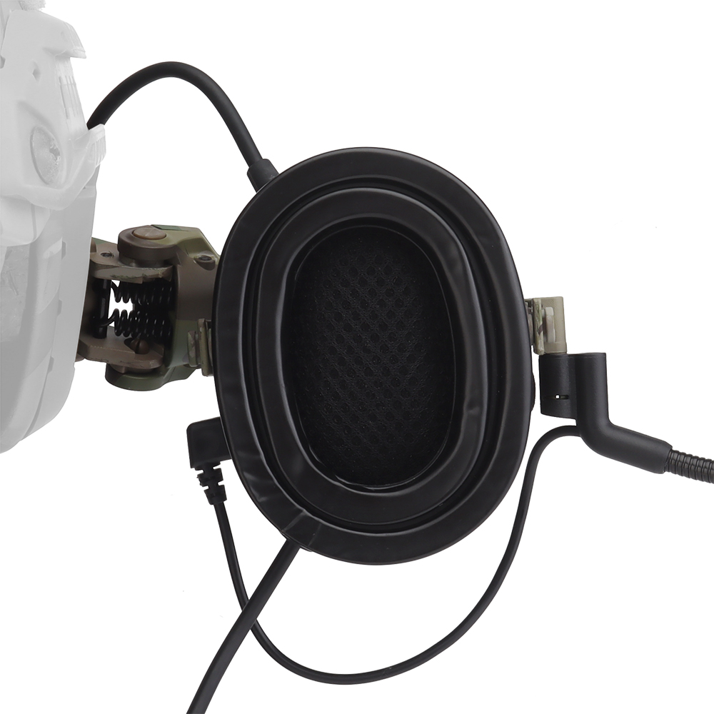 The tactical headphone helmet model (noise pickup and cancellation version) Tactical headphone rail adapter kit is adjustable - ortacical