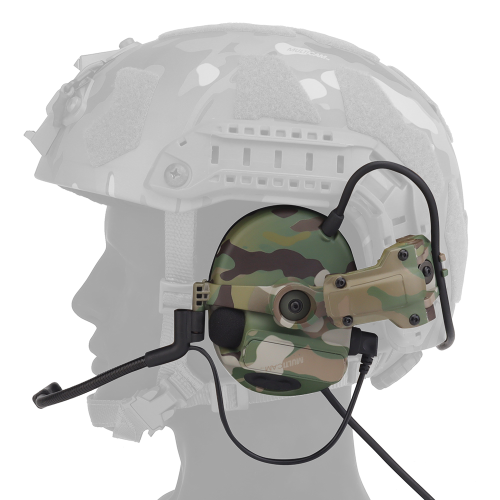 The tactical headphone helmet model (noise pickup and cancellation version) Tactical headphone rail adapter kit is adjustable - ortacical