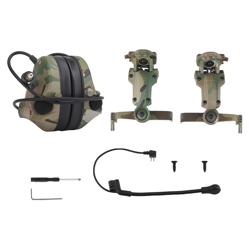 The tactical headphone helmet model (noise pickup and cancellation version) Tactical headphone rail adapter kit is adjustable - ortacical