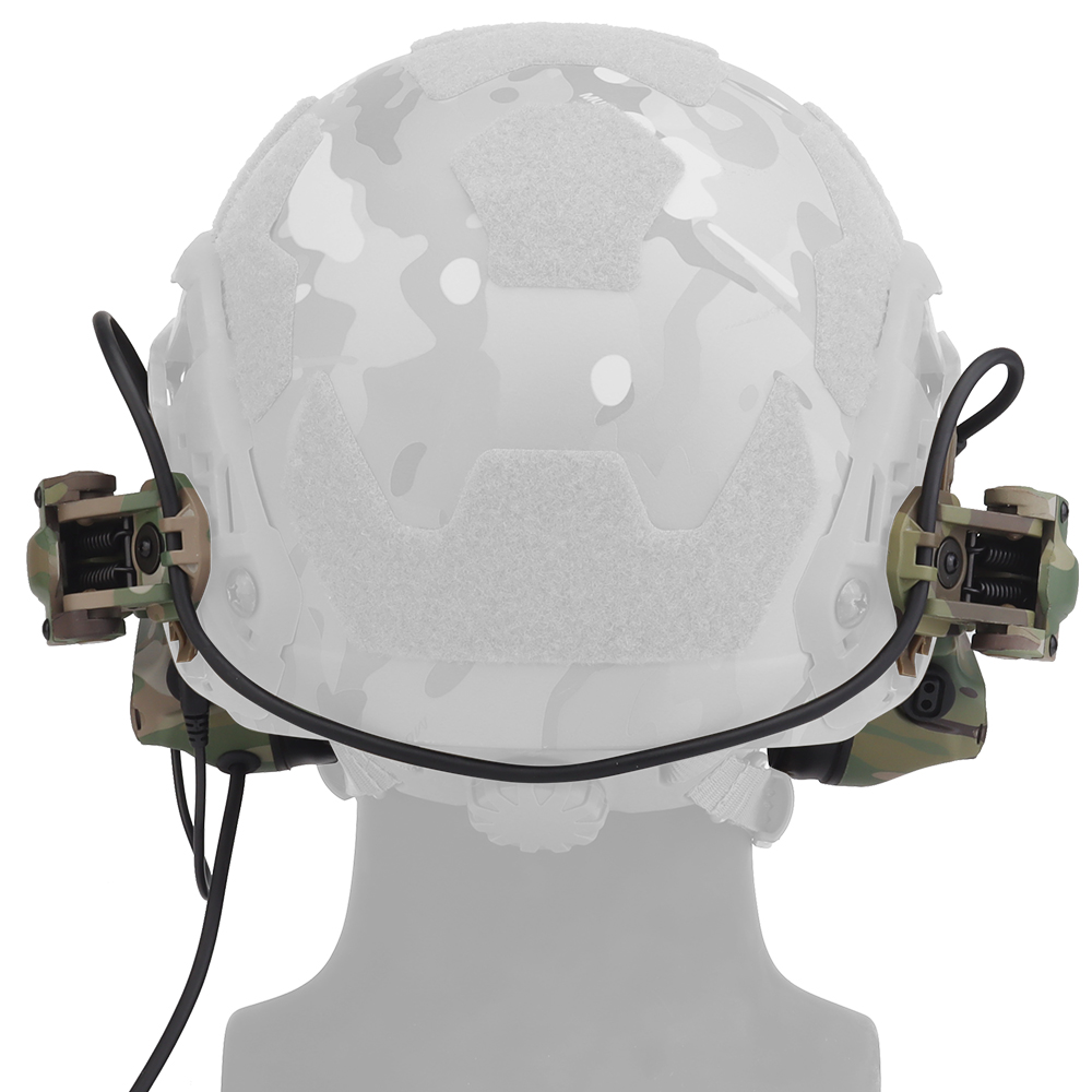 The tactical headphone helmet model (noise pickup and cancellation version) Tactical headphone rail adapter kit is adjustable - ortacical