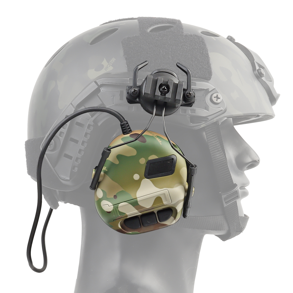 Helmet-mounted noise-cancelling headphones, fifth-generation chip tactical headphones - ortacical