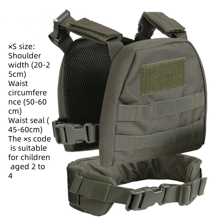 Children's tactical vest set, military enthusiast outdoor equipment, children's vest waistband - ortacical