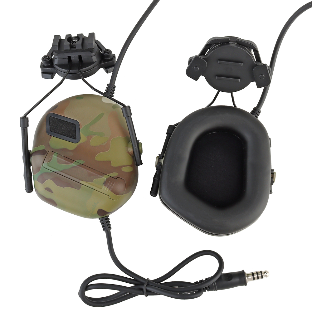 Helmet-mounted noise-cancelling headphones, fifth-generation chip tactical headphones - ortacical