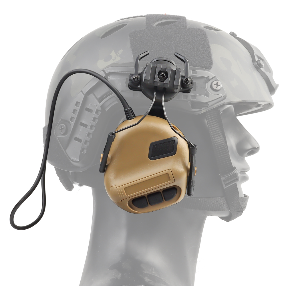Helmet-mounted noise-cancelling headphones, fifth-generation chip tactical headphones - ortacical