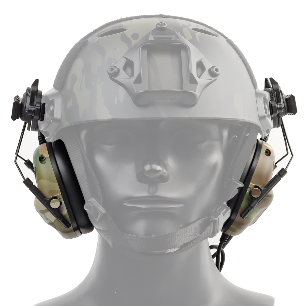 Helmet-mounted noise-cancelling headphones, fifth-generation chip tactical headphones - ortacical