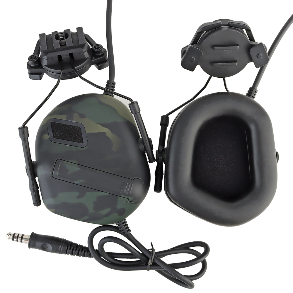 Helmet-mounted noise-cancelling headphones, fifth-generation chip tactical headphones - ortacical