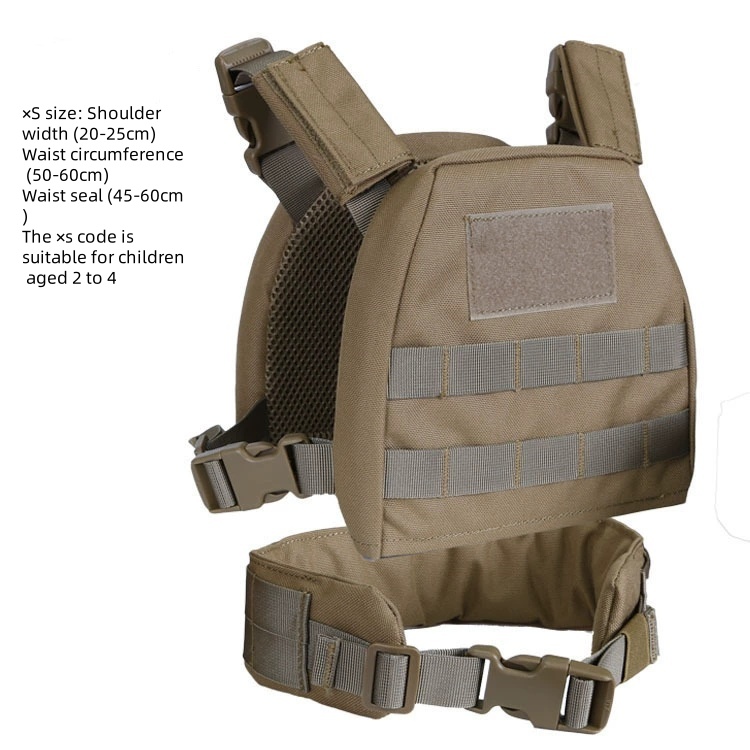Children's tactical vest set, military enthusiast outdoor equipment, children's vest waistband - ortacical